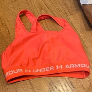 Under Armour Vibrant Coral Sports Bra